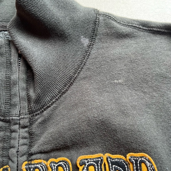 Lucky Brand Vintage Inspired Full Zip Hoodie Embroidered Sweatshirt Jacket - Picture 10 of 10